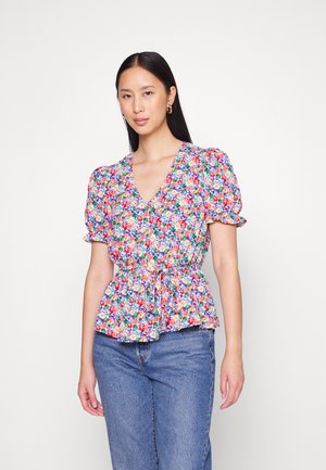 WRAP BLOUSE - Blouse - red mix