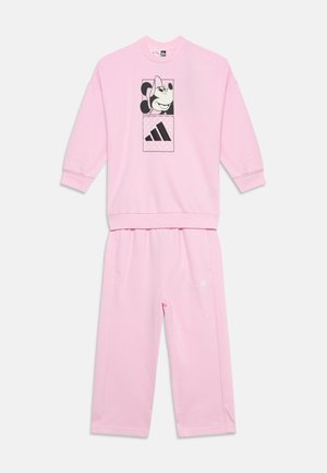 adidas Performance INFANTS DISNEY MINNIE JOGGER  UNISEX SET - Pantalon de survêtement - clear pink/off white
