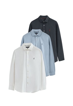 3 PACK  - Hemd - white-navy-blue