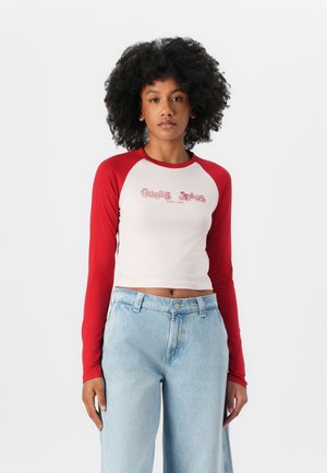Guess Jeans RAGLAN - Long sleeved top - rugby red