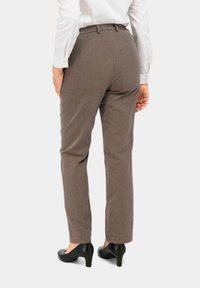 GOLDNER Stoffhose - taupe