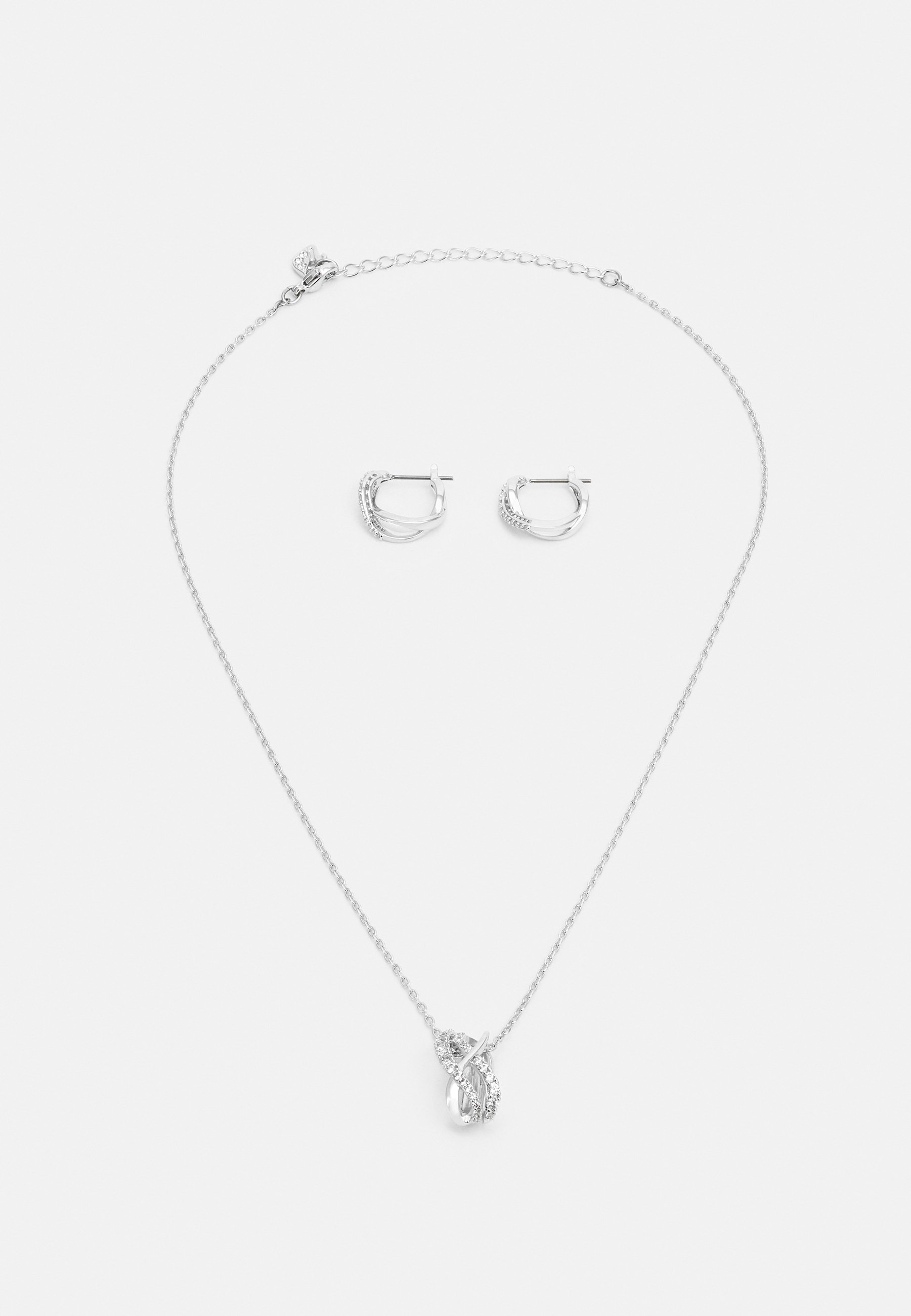 Swarovski TWIST SET - Earrings - silver 