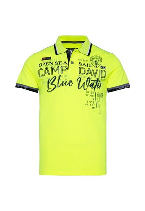 Camp David PIKEE MIT LABEL APPLIKATIONEN - Polo shirt - neon lime