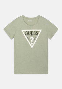 Guess - CORE JUNIOR - Nyomott mintás póló - light matcha Miniatűr kép 1