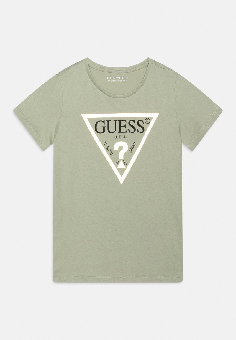 Guess - CORE JUNIOR - Nyomott mintás póló - light matcha, Nagyítás