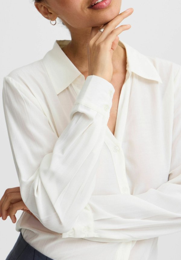 BYHUBBA - Button-down blouse - marshmallow2