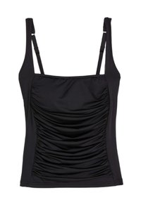 Marks & Spencer TUMMY CONTROL SQUARE NECK TANKINI - Bikini pezzo sopra - black