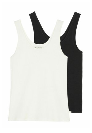 2ER PACK ICONIC - Unterhemd/-shirt - weiß schwarz