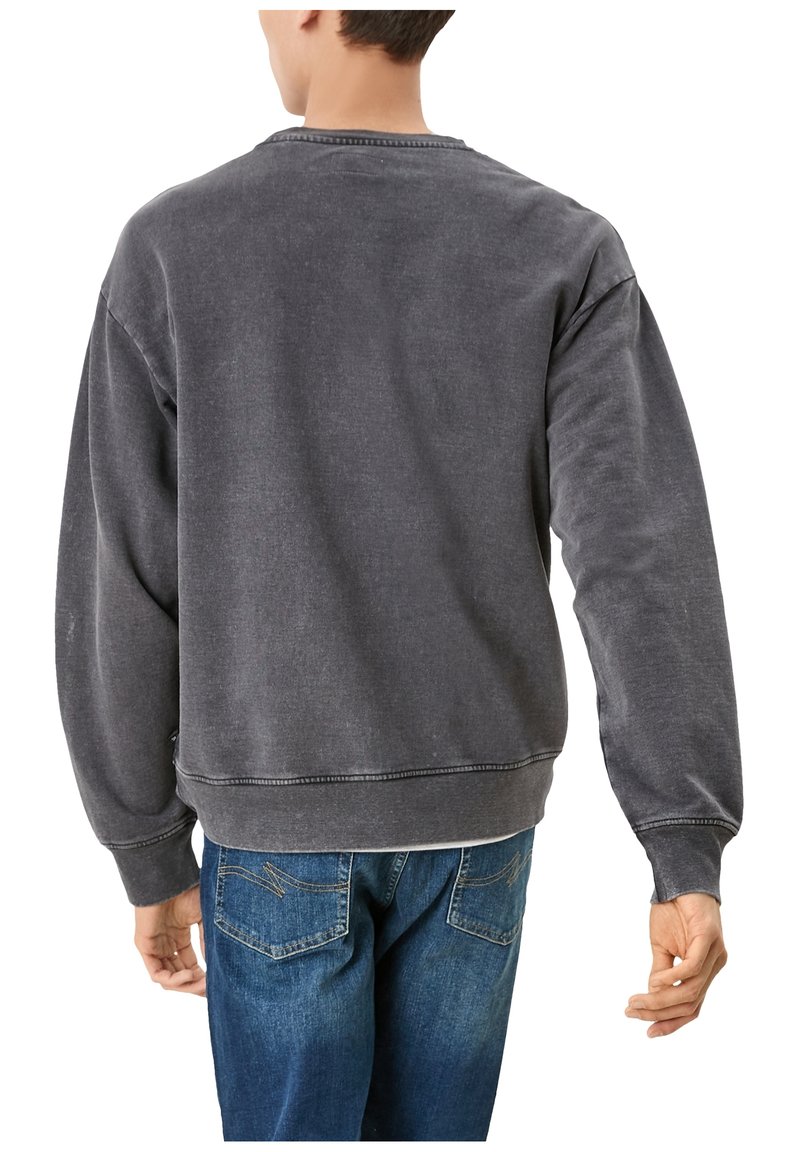 Herren Kapuzenpullover | QS by s.Oliver MIT WASCHUNG Sweatshirt black grey/anthrazit - WF79690 Herren Kapuzenpullover | QS by s.Oliver MIT WASCHUNG Sweatshirt black grey/anthrazit - WF79690