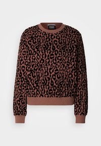 Scotch & Soda FLOCK ARTWORK REGULAR - Sweatshirt - brown
