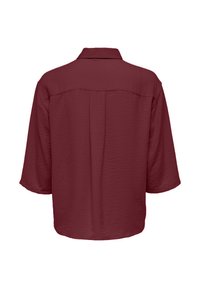 JDY DIVYA 3/4 LOOSE NOOS - Button-down blouse - weinrot