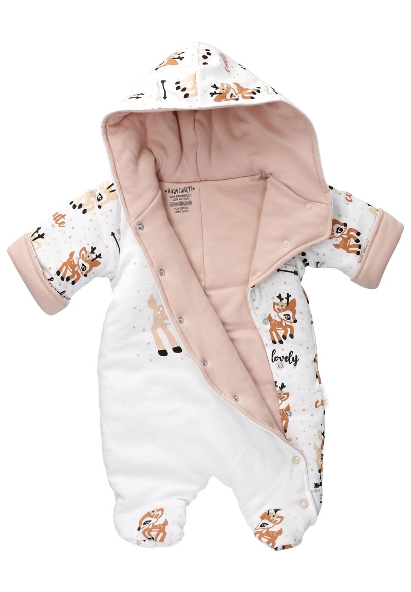 Kinder Jacken | Baby Sweets Schneeanzug beige weiß braun/beige - OM14538 Kinder Jacken | Baby Sweets Schneeanzug beige weiß braun/beige - OM14538
