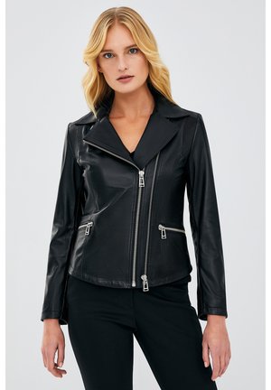 Leather jacket - black
