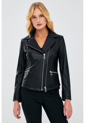 Lederjacke - black