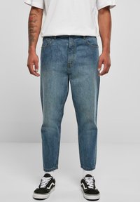 Urban Classics - CROPPED TAPERED  - Jeans fuselé - middeepblue Image miniature 1