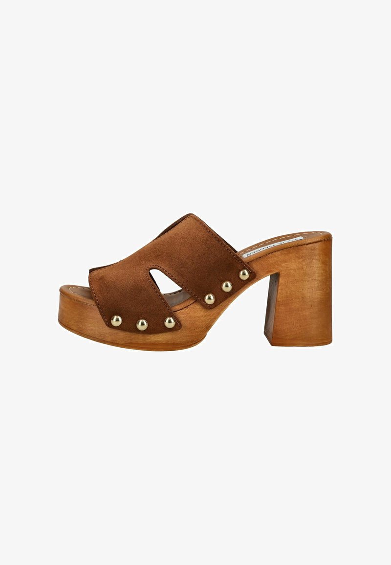 Steve Madden Μιουλ με τακούνι - chestnut suede