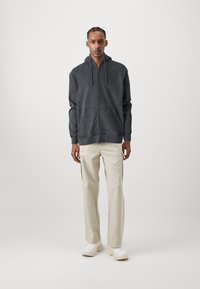 Samsøe Samsøe PIGMENT ZIP HOODIE - Sweat zippé - black