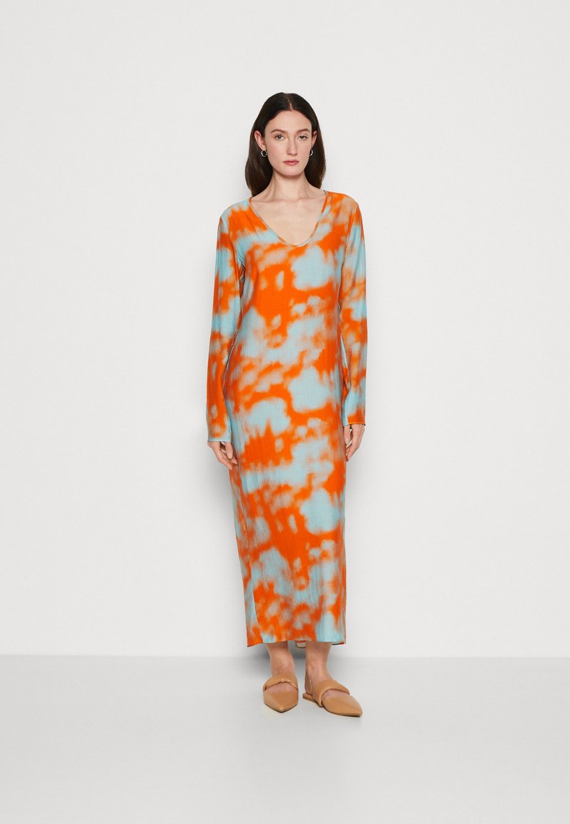 Samsøe Samsøe ALINA DRESS - Μάξι φόρεμα - tie topaz