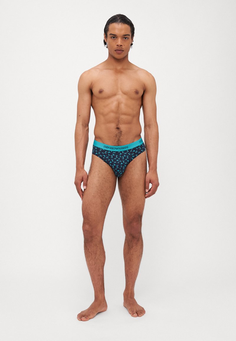Emporio Armani - BRIEF 3 PACK - Slip - blue, Agrandir