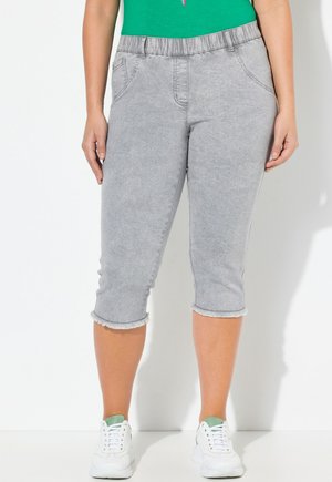 FRINGED HEM  - Short en jean - light gray denim