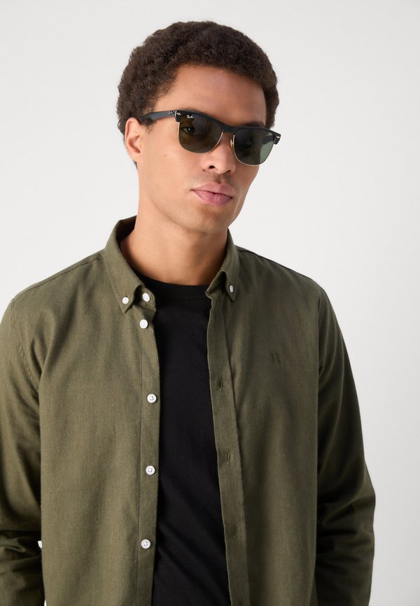 DESERT - Shirt - olive night melange3