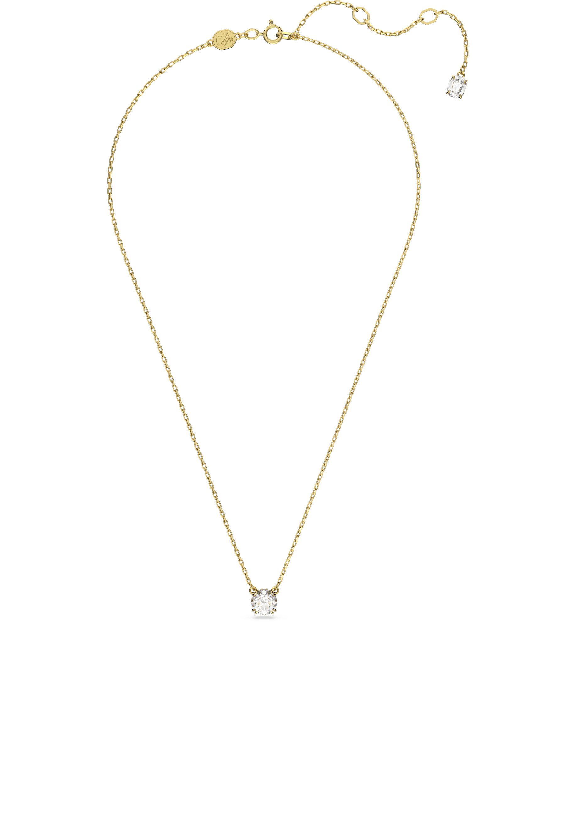 Swarovski STILLA PENDANT ROUND CUT Collar gold-coloured/dorado
