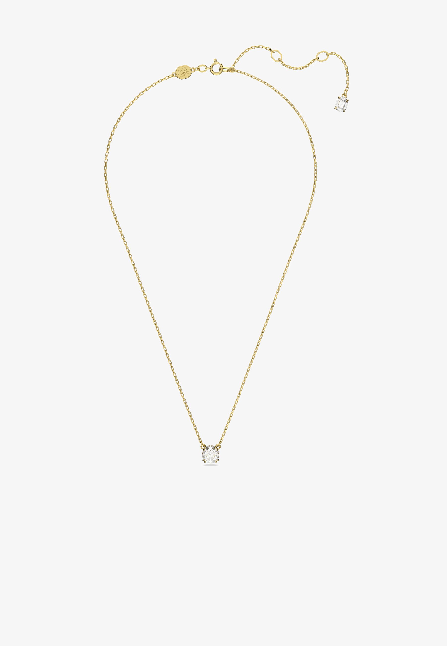 Swarovski STILLA PENDANT ROUND CUT Collar gold-coloured/dorado