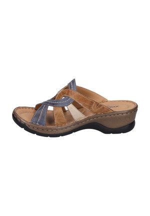 Josef Seibel Heeled mules - dunkelblau kombi