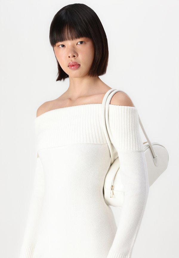 Off-the-Shoulder Skater Sweater Dress - Jumper dress - cloud dancer2