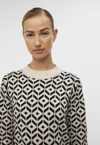 Object OBJRAY DRESS - Strikkjoler - silver gray