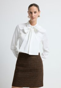 adL TWEED  - A-lijn rok - brown
