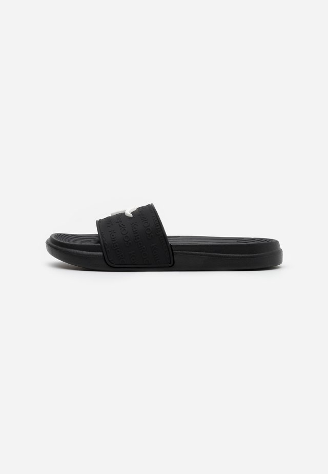 KANGASLIDE - Sandales de bain - jet black
