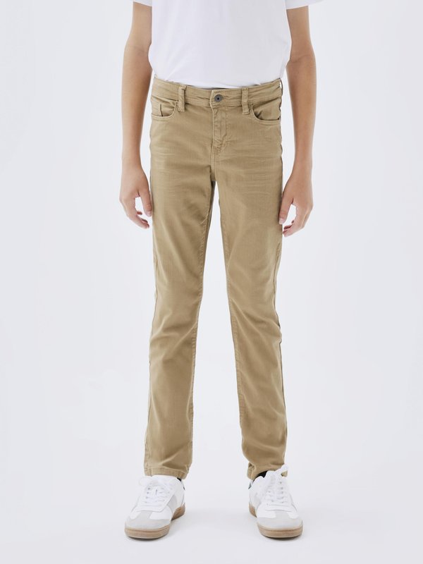 NKMTHEO PANT  - Straight leg jeans - kelp