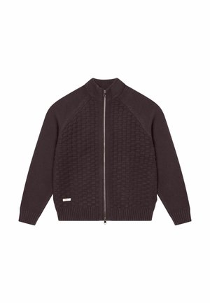 BLKVIS, STRUCTURED ZIP CARDIGAN - Chaqueta de punto - raisin