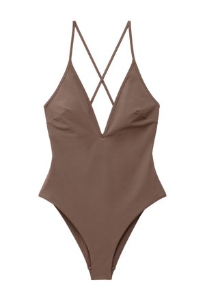 & OTHER STORIES, & OTHER STORIES CROSS-BACK SWIMSUIT - Badpak - brown