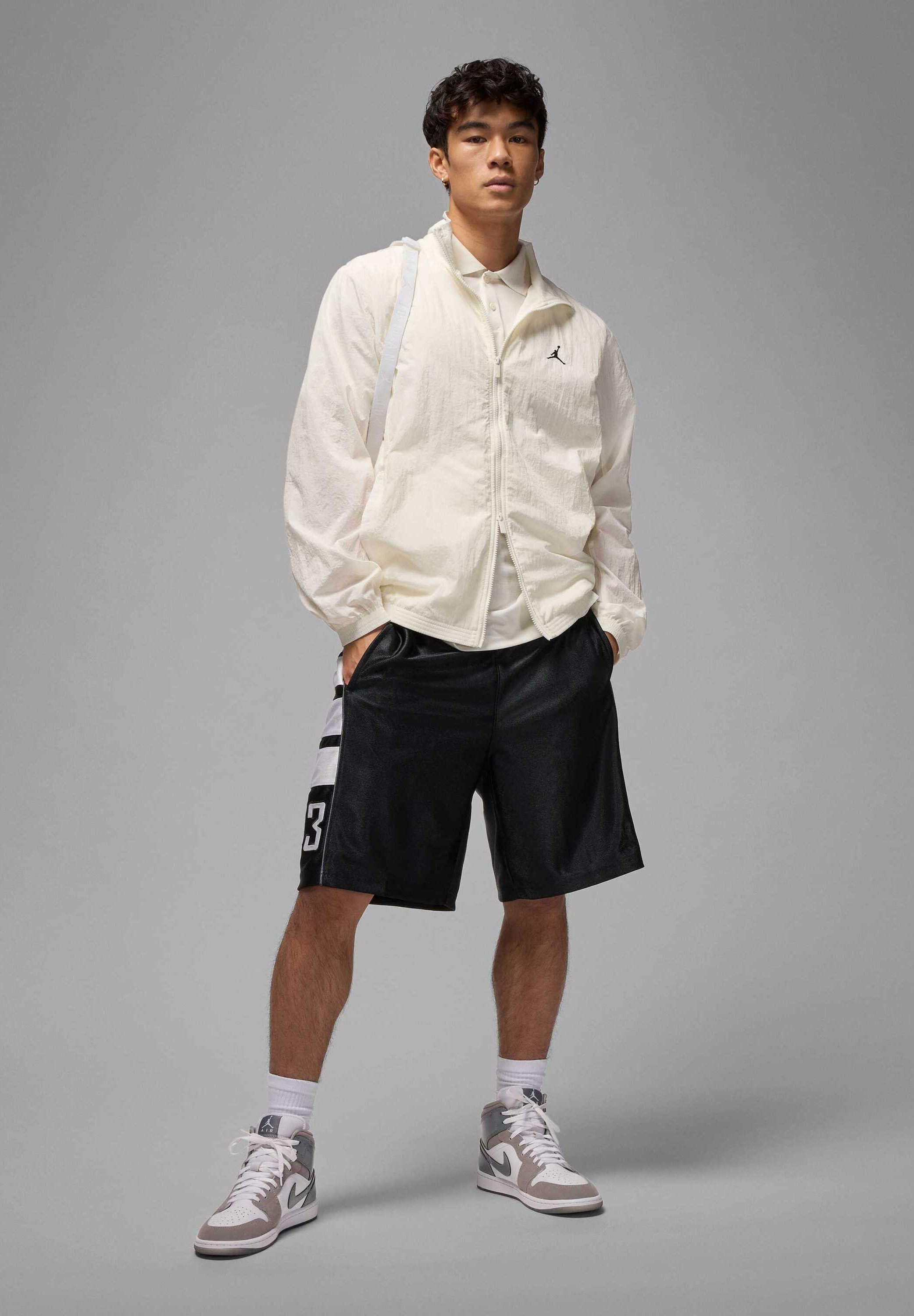 Jordan M J BRK CAT SCRATCH SHORT - Tracksuit bottoms - black white