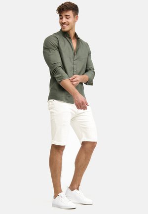 INDICODE JEANS, INCADEN - Denimové šortky - off-white