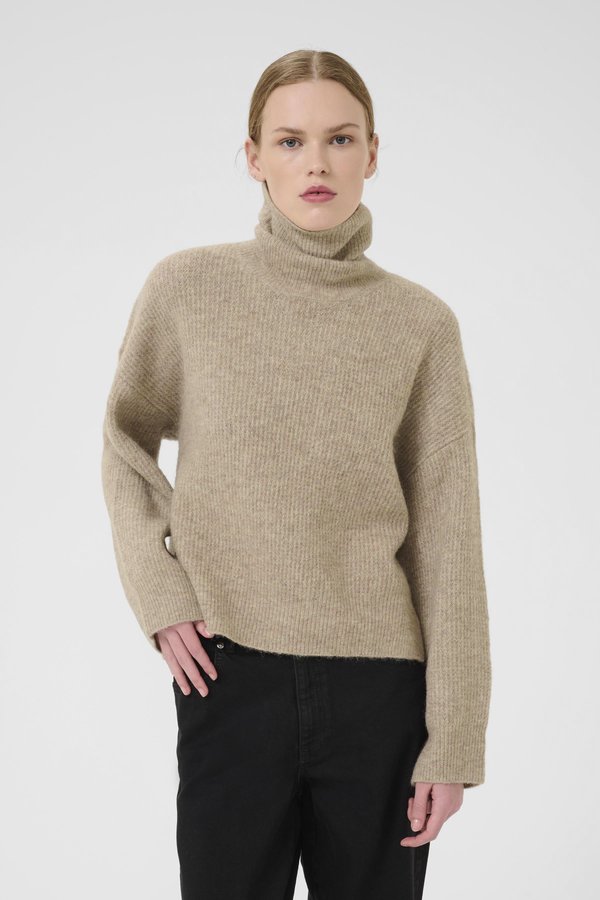 ALPHA  - Jumper - warm sand melange