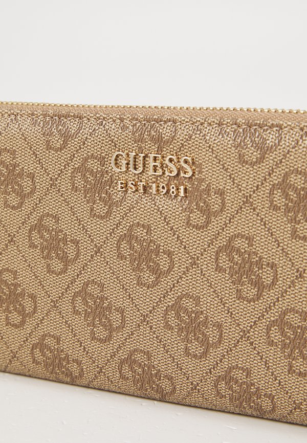 BRENTON ZIP AROUND - Wallet - latte logo2