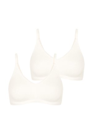 2-PACK GO DAILY SOFT - Reggiseno a triangolo - silk white