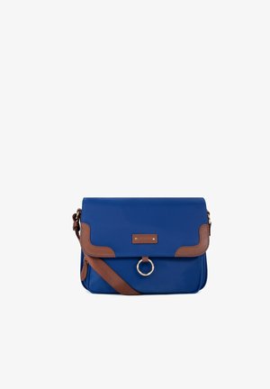 Fagola, SAC PORTÉ TRAVERS - Sac bandoulière - azur marron