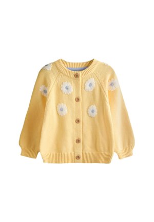JoJo Maman Bébé REGULAR FIT - DAISY EMBROIDERED - Kardigán - light yellow