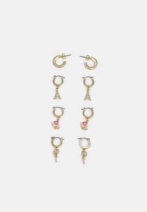 PCPARI EARRINGS 4 PACK - Brincos - gold-coloured/multi