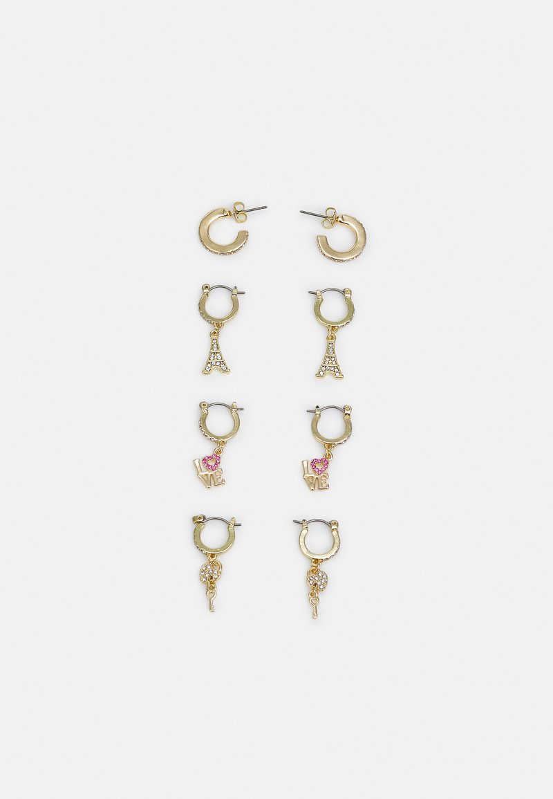Pieces PCPARI EARRINGS 4 PACK - Brincos - gold-coloured/multi