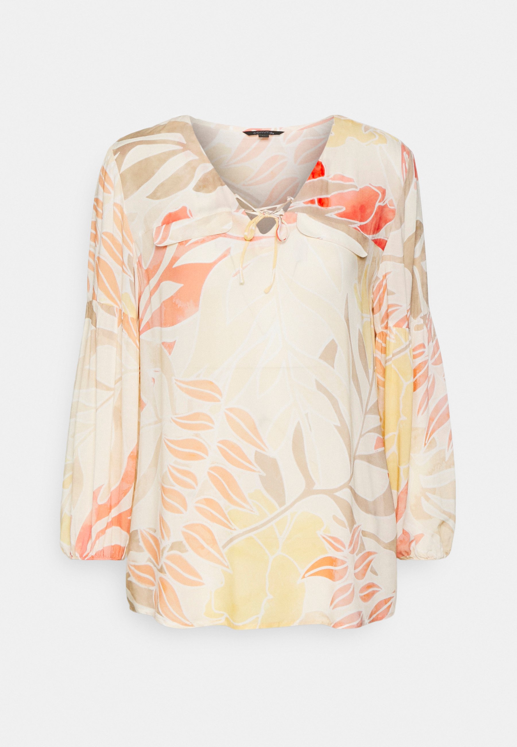 Comma Blouse, Women's, Size: 8, Coral