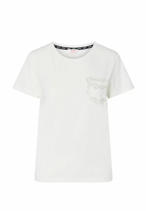 LIU JO, LIU JO BEADED T-SHIRT - Μπλουζάκι με στάμπα - off-white