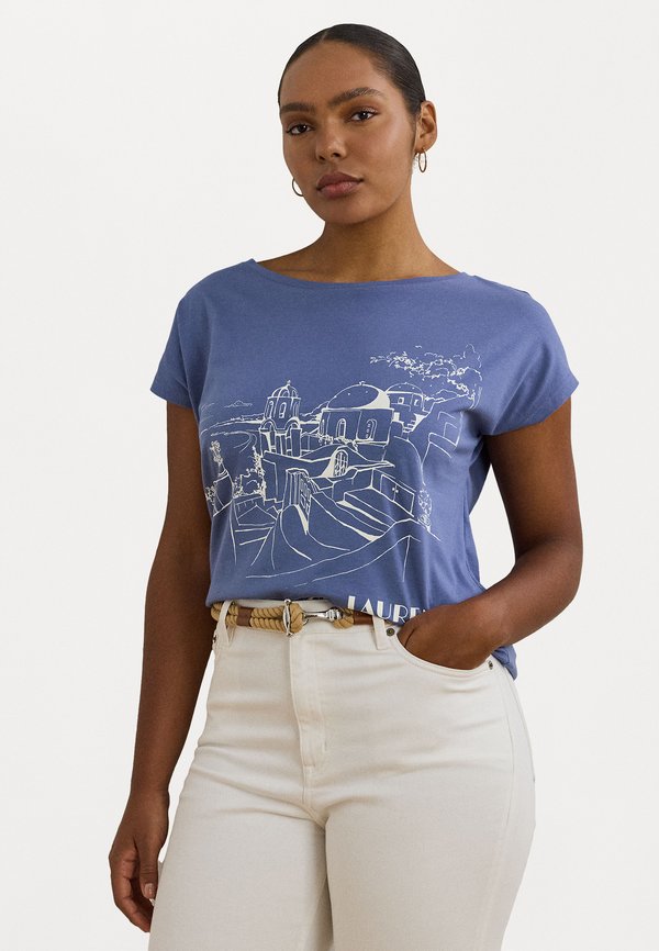 COTTON-BLEND JERSEY GRAPHIC T-SHIRT - Print T-shirt