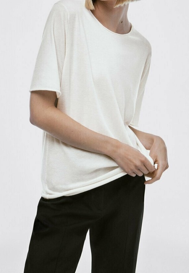 Massimo Dutti T-shirt basique - beige