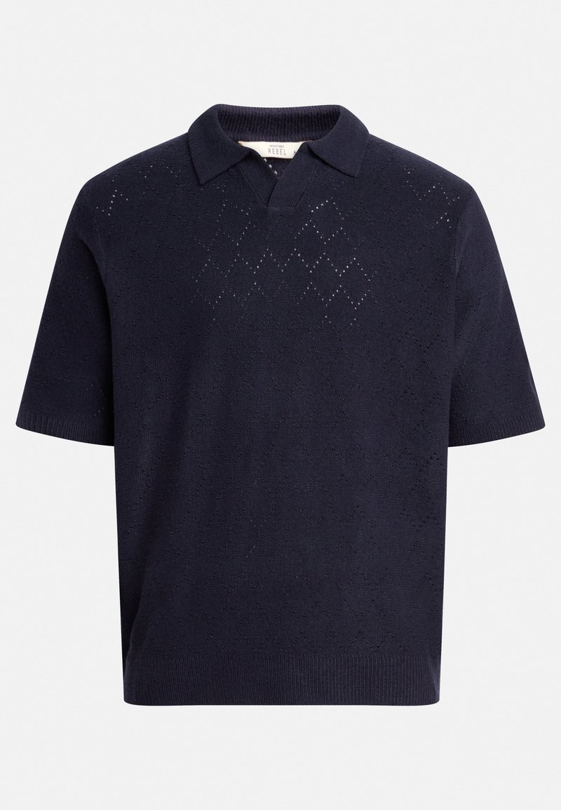 Redefined Rebel Poloshirt donkerblauw Redefined Rebel Poloshirt donkerblauw