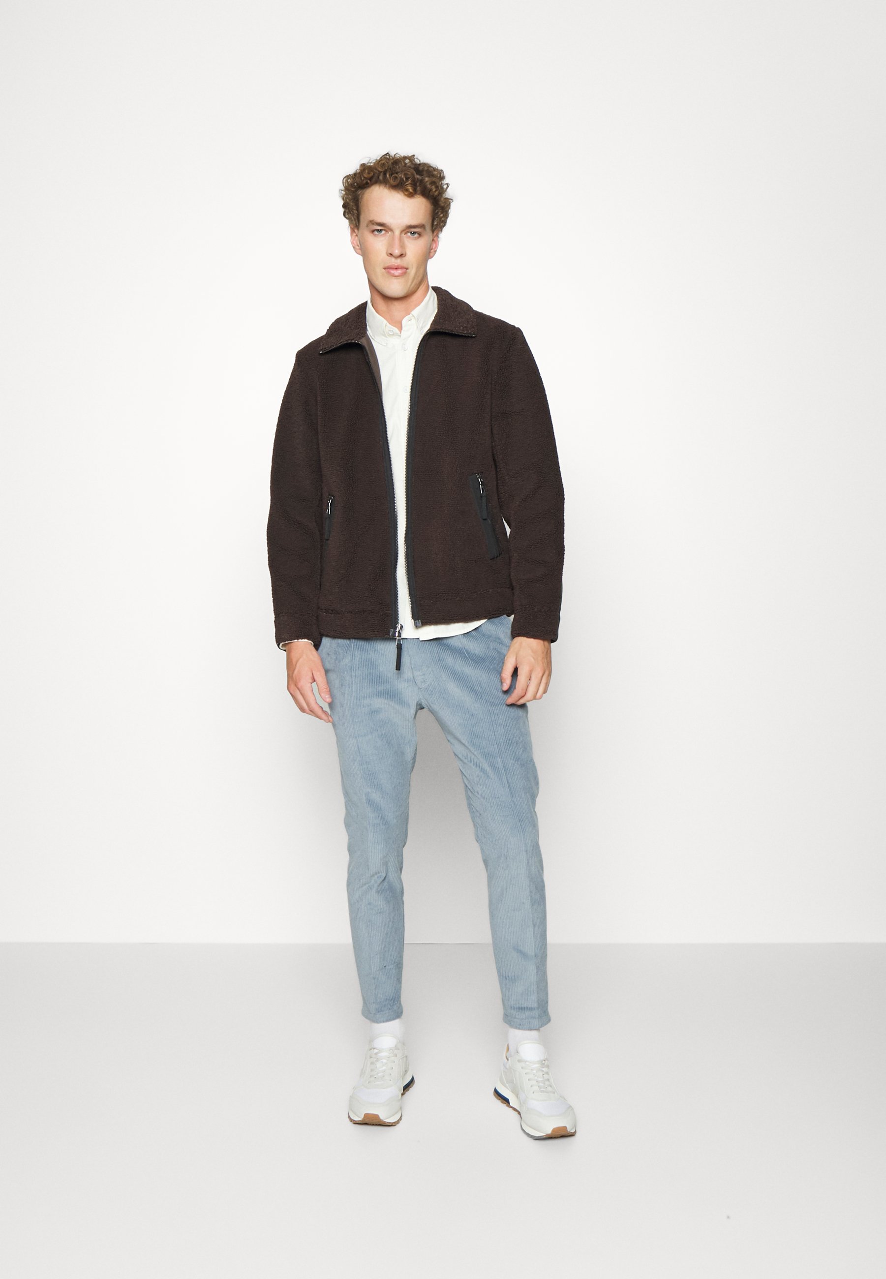 maroon sherpa jacket